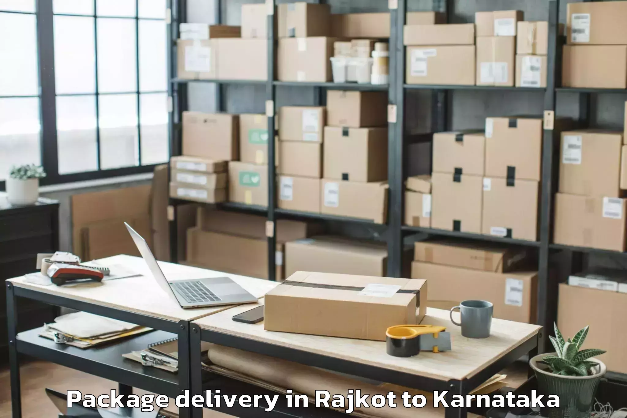 Get Rajkot to Reva University Bangalore Package Delivery